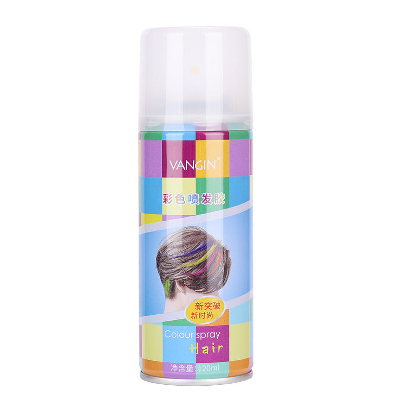 Disposable hair dyeing spray, long-lasting and non-damaging, black granny gray color spray dyeing cream hairspray for women 