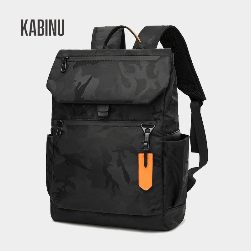 KABINU2023 New Backpack Computer Backpack Men's Washed Cloth Casual Business Office Commuting Backpack 