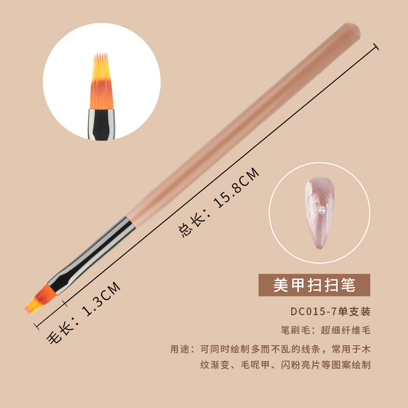 Japanese manicure pen brush set sweep pen double-ended construction pen light therapy painted line pen gradient pen wholesale