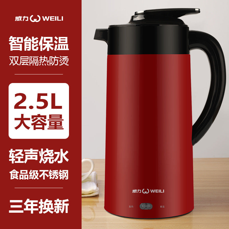 Live broadcast power kettle household large capacity constant temperature insulation anti-dry boil electric kettle wholesale free shipping 