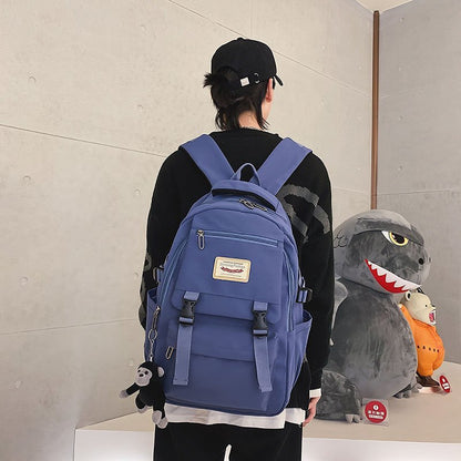 2023 New School Bag Women Korean Version Harajuku Junior High School College College Backpack Korean Forest Girl Backpack 