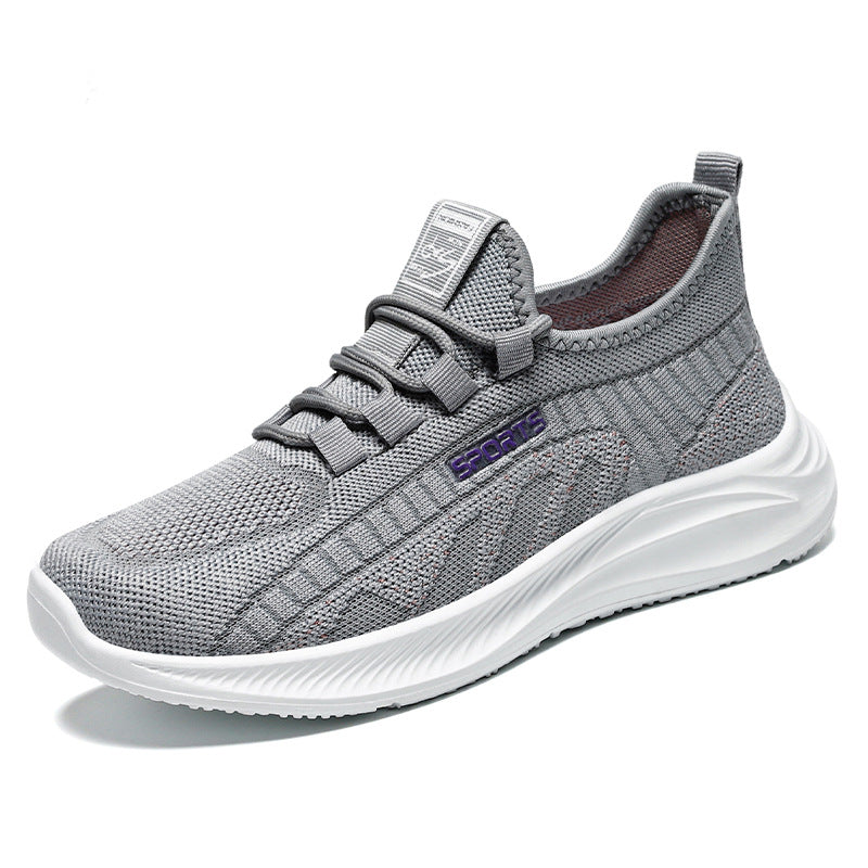 Shoes women's 2023 spring new flying woven women's shoes casual shoes breathable mesh shoes manufacturers direct hair comfortable sports shoes women 