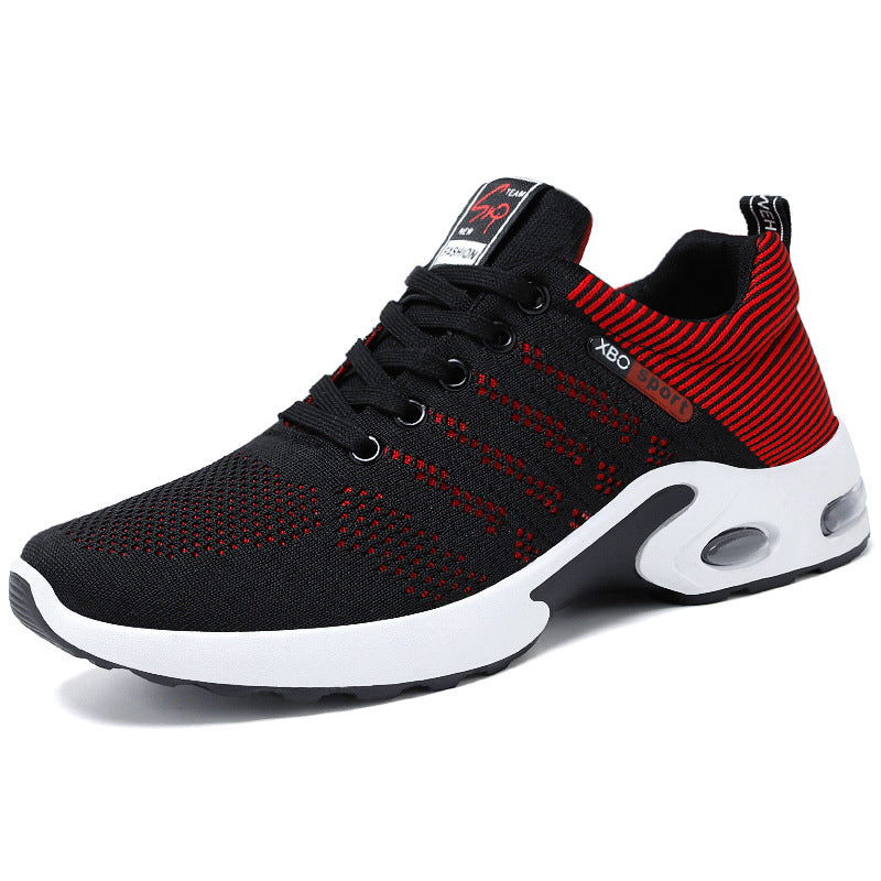 Shoes men's 2023 new foreign trade men's shoes breathable lace-up running shoes Korean version of light casual sports shoes men 