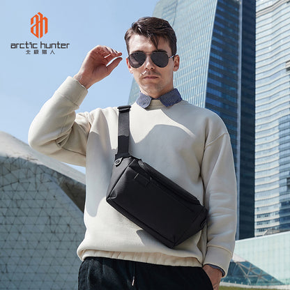 New Messenger Bag Men's European and American Trend Shoulder Bag Source Factory Fashion Waterproof Daily Commuting Chest Bag 