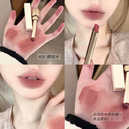 BLACK NANA Milk Velvet Mist Small Tube Lipstick Velvet Matte Whitening Lip Glaze Vitality Versatile Cross-Border Wholesale 