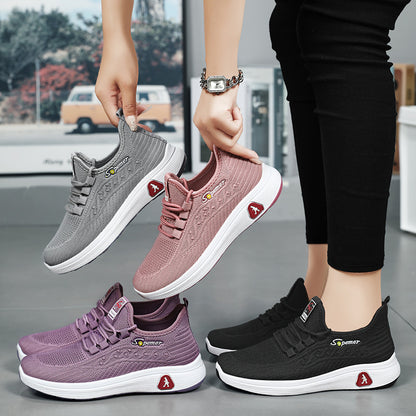 Shoes women's 2023 autumn new women's casual sports shoes breathable mother shoes factory direct sales walking shoes 