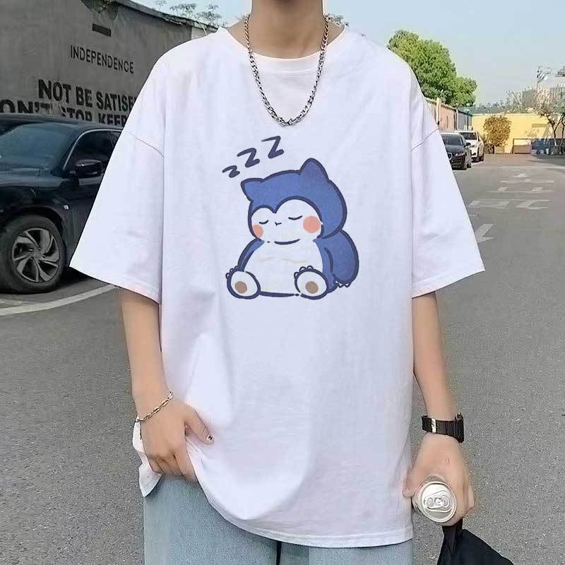 Loose t-shirt new retro men's American top men's 240g heavy summer round neck short-sleeved t-shirt trendy brand t-shirt 