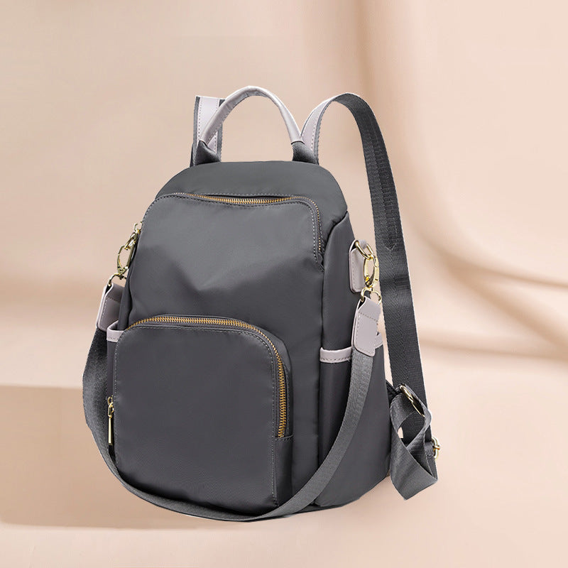 Anti-theft school bag Oxford cloth backpack women's bag 2023 new Korean version versatile fashion large capacity canvas small backpack