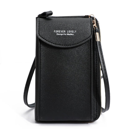 2021 New Wholesale Large Capacity Multifunctional Solid Color Fashion Simple Shoulder Small Bag Crossbody Mobile Phone Bag Women 