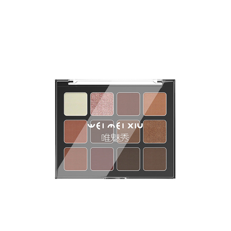 Weimeixiu ဆယ့်နှစ်ရောင် Variety Eyeshadow Plate Matte Contouring Blush All-in-One Multi-Function Makeup Palette ပြည်တွင်းအမှတ်တံဆိပ်