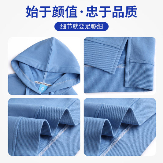 Enterprise drop-shoulder round neck pullover ဆွယ်တာအင်္ကျီ စိတ်ကြိုက်အလုပ်အဝတ်အင်္ကျီ တံဆိပ်ရိုက်နှိပ် ကျောင်းအားကစားအဖွဲ့ အားကစားအင်္ကျီ စိတ်ကြိုက် 