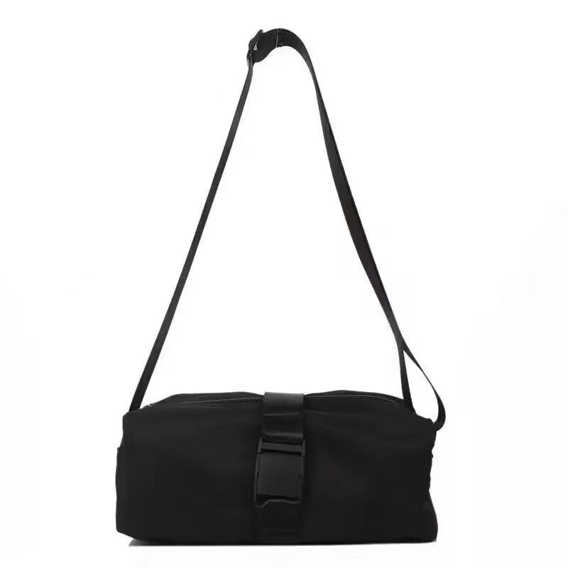 Oxford cloth Messenger bag fashion high-end fitness bag women's small horizontal section casual solid color one-shoulder commuter toast bag 