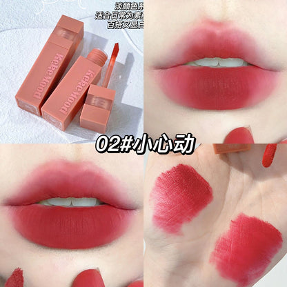 kekemood light matte printed lip glaze matte velvet matte non-fading whitening lipstick lip glaze တတ်နိုင်တဲ့ ကျောင်းသူလေးများ 