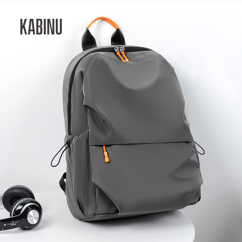 Kabinu2022 new backpack outdoor casual backpack solid color business commuting computer bag middle school student school bag 