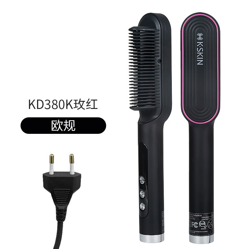 Jindao negative ion hair straightening comb, foreign trade curling plate, hair straightener, dual-purpose, non-damaging, hair straightening, cross-border exclusive supply 