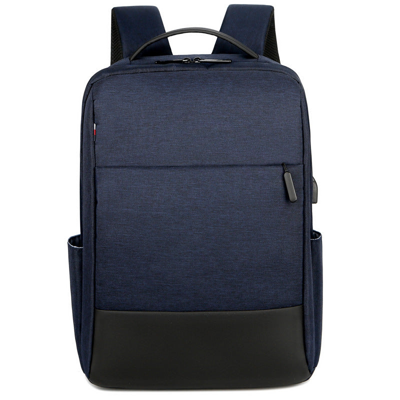 Kabinu business backpack contrasting color Oxford cloth outdoor travel backpack logo middle school student school bag USB charging 