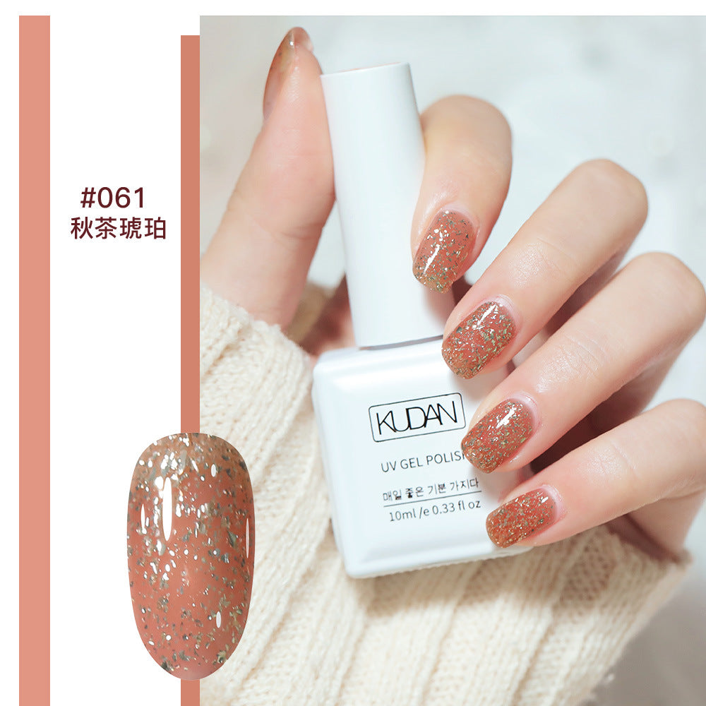 2023 New Style Nail Polish Gel No Odor Ice Transparent Nude Color Transparent Long-lasting Quick-Drying Nail Polish Manicure Nail Polish Gel Wholesale 