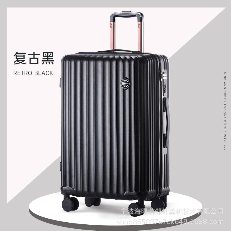 2023 New Men's and Women's Luggage Trolley Case Universal Wheel Large Capacity Zipper Suitcase 20 Inch Password Box Wholesale 