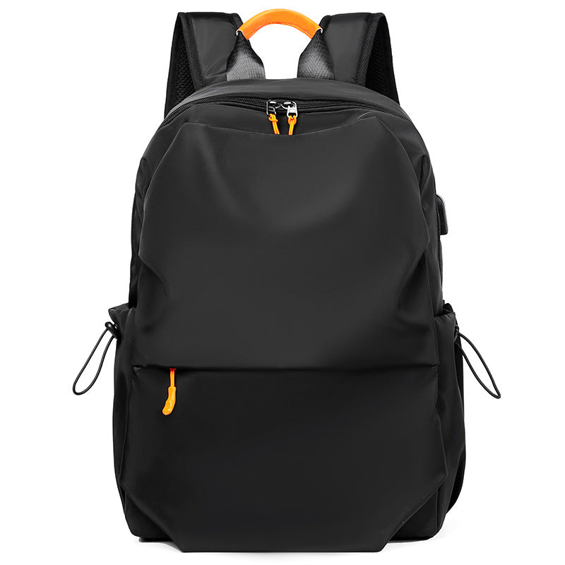 Kabinu2022 new backpack outdoor casual backpack solid color business commuting computer bag middle school student school bag 