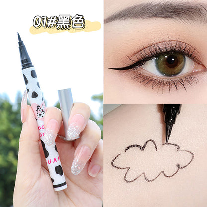 SUAKE ချစ်စရာ polka dot eyeliner pen ပိုးပိုးဘောပင်သည် အောက်မျက်တောင်ကို ညစ်ညမ်းစေသော အရောင်မချောမွေ့စေသော အရည် eyeliner pen အမျိုးမျိုး 