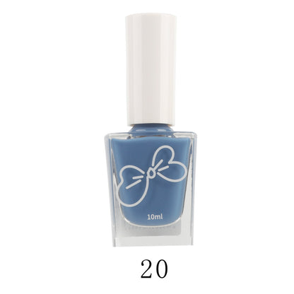 Luqiya summer oily 30-color nail polish, no-bake, long-lasting, non-peelable, quick-drying, transparent whitening nail polish wholesale 