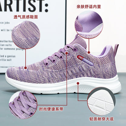 Shoes women's 2023 autumn new foreign trade flying weaving women's shoes cross-border shoes soft bottom casual sports shoes women 