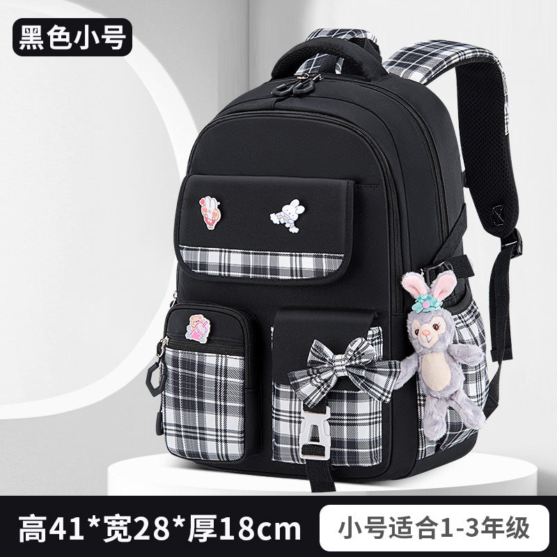 Children's elementary school schoolbag female models cartoon cute large capacity lightening girls primary school schoolbag backpack wholesale 