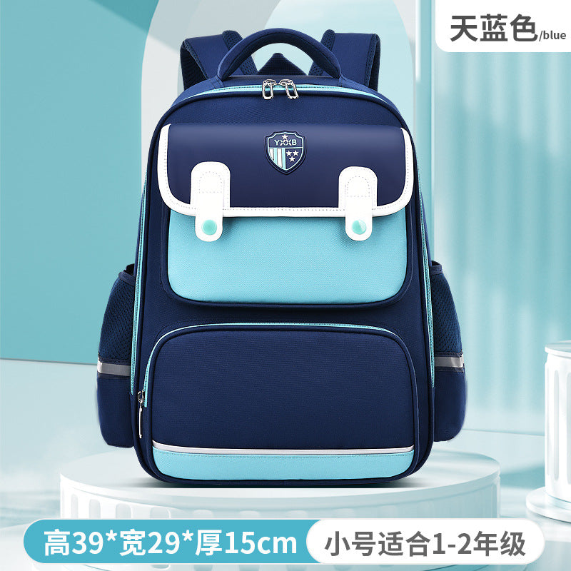 New schoolbags for primary school students grades 1-3-6 boys and girls children's schoolbags British large-capacity backpacks to reduce the burden 