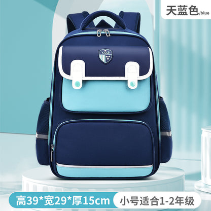 New schoolbags for primary school students grades 1-3-6 boys and girls children's schoolbags British large-capacity backpacks to reduce the burden 