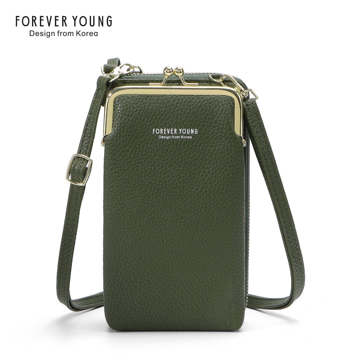 foreveryoung mobile phone bag crossbody Women's bag ရိုးရှင်းပြီး ခေတ်ဆန်သော လိုက်ချီးပုံစံ ကြီးမားသောစွမ်းရည်အကြွေစေ့ပိုက်ဆံအိတ် နိုင်ငံခြားရောင်းဝယ်ရေး 