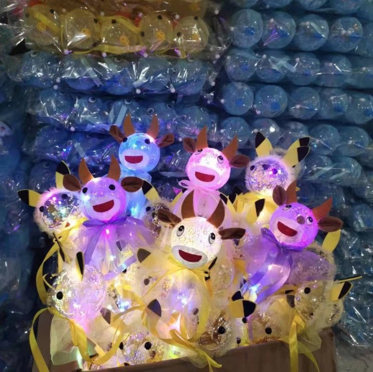 စက်ရုံမှတိုက်ရိုက်ရောင်းချသော glitter light stick ကြယ်ရောင် sky ball ကလေးအရုပ်မီးတင်းကုပ်ရရှိရေးနတ်သမီးချောင်းတွန်းထုတ်ကုန်