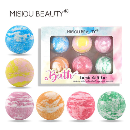 MISIOU BEAUTY cross-border explosive bath salt ball bubble bath ball essential oil bath ball bubble bomb bath ball batch