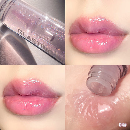 Maxfine water light beautiful lip gloss Dudu lip glaze mirror moist and non-fading color makeup wholesale student hot sale