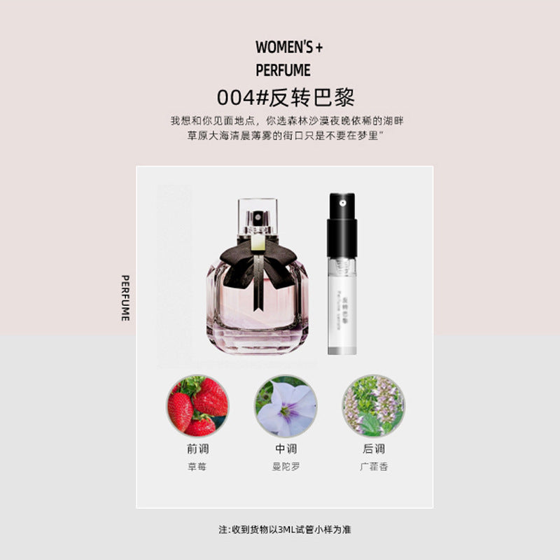 Xiaocheng Yixiang brand Q version perfume sample 3ml trial spray spray for men and women long-lasting eau de toilette cross-border wholesale