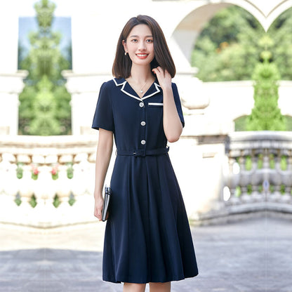 Kindergarten teacher teacher garden uniform speech clothing summer interview professional dress kindergarten teacher overalls dress 