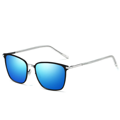 Men's Sunglasses New Arrival Square Frame Polarized Sunglasses P0864 Metal Driver Night Vision Sunglasses 