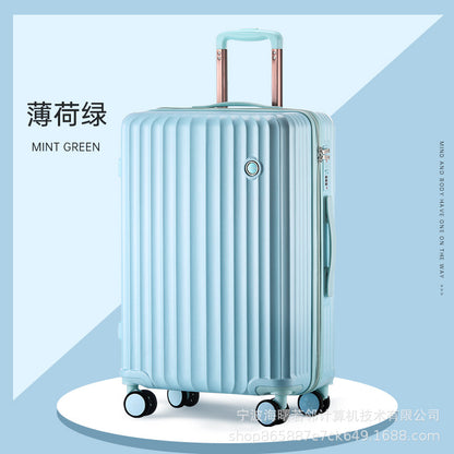 2023 New Men's and Women's Luggage Trolley Case Universal Wheel Large Capacity Zipper Suitcase 20 Inch Password Box Wholesale 