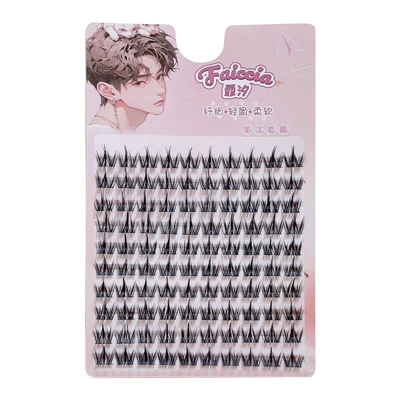 Feixi Dog Series Thick Eyelashes Cartoon False Eyelashes Lazy Trilogy Female Natural Daily Single Cluster Segmented Grafting 