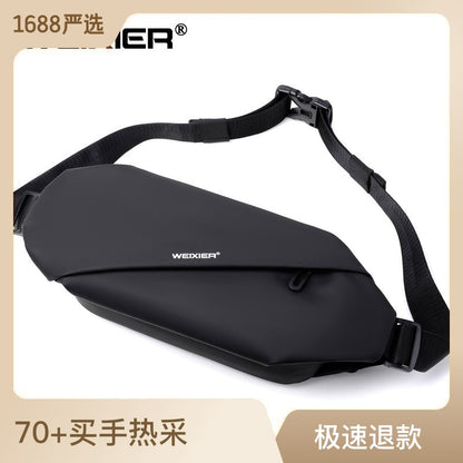 Men's Waist Bag Messenger Bag Running Multifunctional Chest Bag Sports Leisure Shoulder Bag Waterproof Mobile Phone Waist Bag Men's Bag