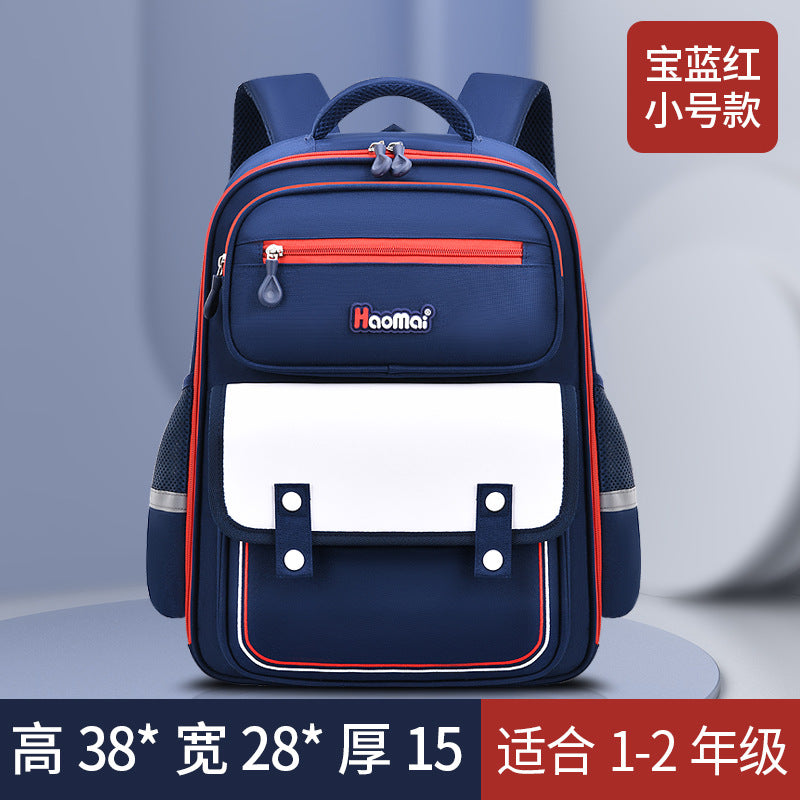 New style primary school students boys and girls large-capacity 1-6 grade schoolbag to reduce the burden waist protection 6-12 years old British backpack 