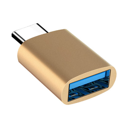 Metal Type-C to USB3.0 adapter mobile phone otg tablet U disk converter port notebook expansion conversion 