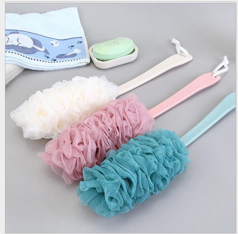 Long handle bath artifact long handle bath brush bath brush bath flower bath ball back rub bath brush 