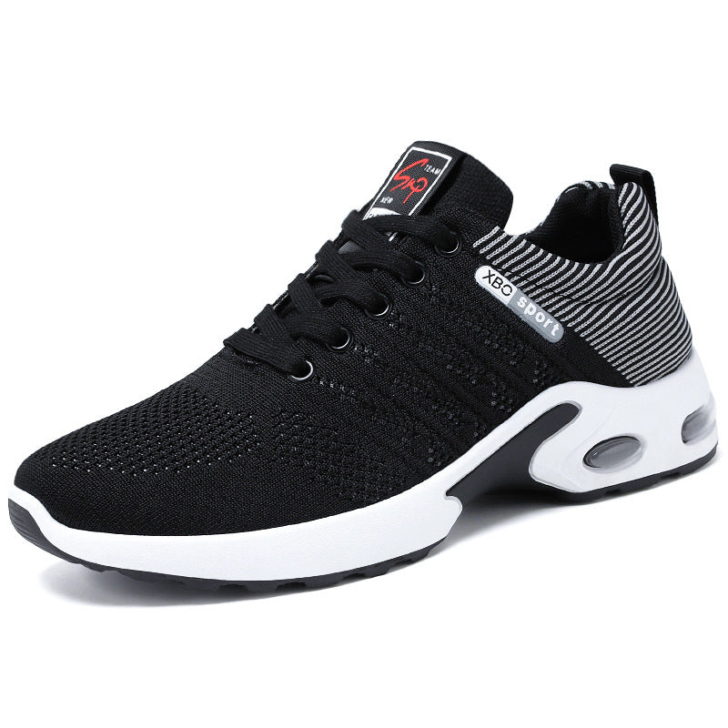 Shoes men's 2023 new foreign trade men's shoes breathable lace-up running shoes Korean version of light casual sports shoes men 