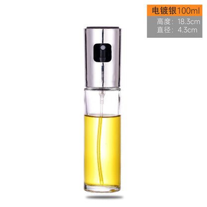 AliExpress cross-border hot product supply push-type atomized oil spray bottle olive oil bottle kitchen household barbecue oil spray bottle 