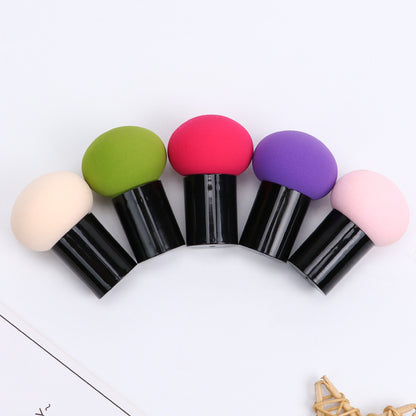 Round head mushroom head powder puff makeup cotton sponge egg air cushion dry and wet dual-use beauty egg delicate non-eating powder tool 