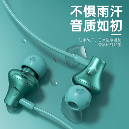 The subwoofer is suitable for millet mobile phone girls listening earplugs in-ear headphones oppo magic sound vivo headphones