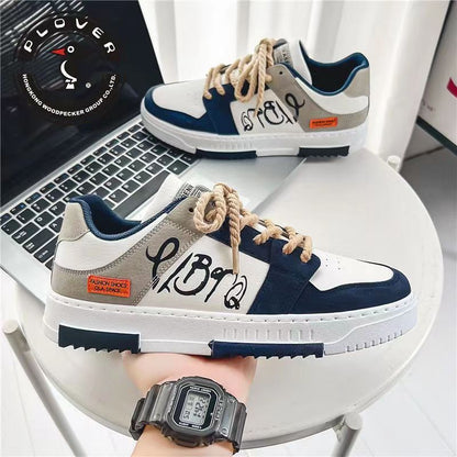 2023 new spring men's canvas shoes Korean style trendy board shoes all-match student shoes men's ins casual trendy shoes