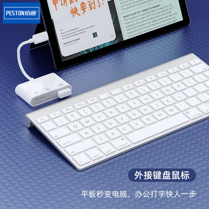 typec three-in-one multi-function SD/TF ကတ်ဖတ်သူ u disk မိုဘိုင်းလ်ဖုန်း တက်ဘလက် USB3.0 universal otg converter