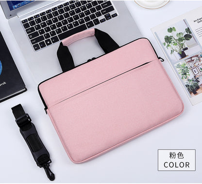 Thin Portable One Shoulder Ultrabook Liner Bag One Shoulder Diagonal Laptop Bag 15.6 Inch Waterproof Oxford Cloth 