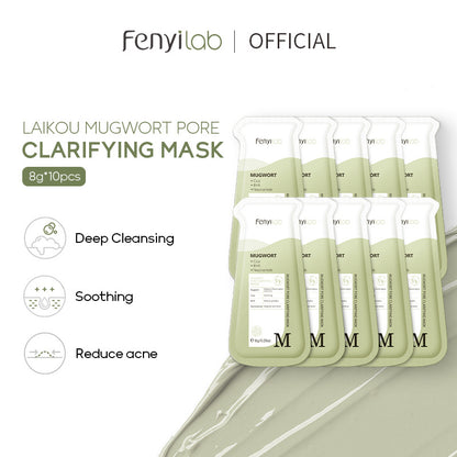 နယ်စပ်ဖြတ်ကျော် FENYI LAB Fenyi Mugwort Mud Mask 8g Facial Cleansing Mask ရွှံ့အသားအရေ ထိန်းသိမ်းမှု ထုတ်ကုန် ထုတ်လုပ်သူ ထောက်ပံ့ရေး လက်ကား 